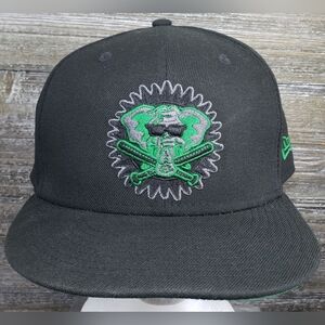 Oakland Athletics Blackout Pop New Era 50th Anniversary Baseball Hat  Size 8